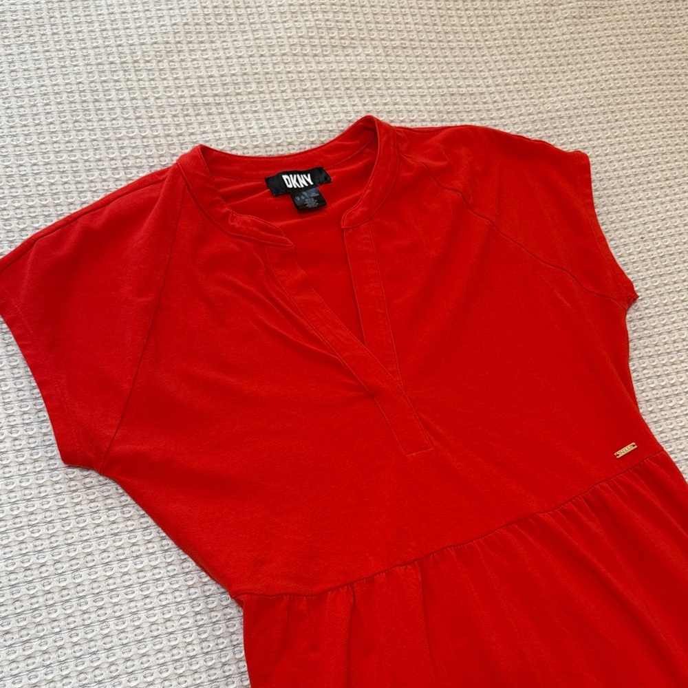 DKNY Vibrant Red Dress